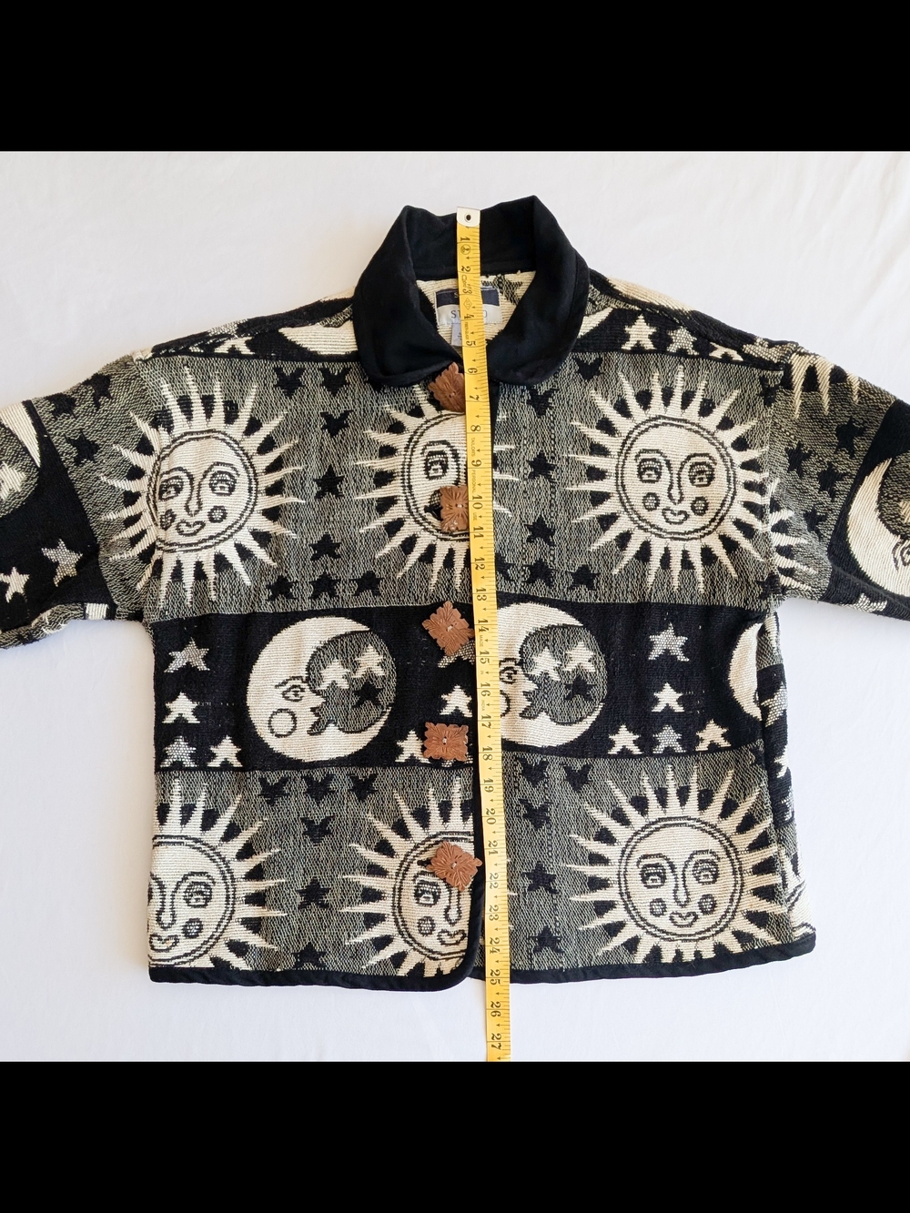 Vintage Sara Studio Whimsigoth Sun And Moon Tapestry Jacket Women's Size Small - Picture 8 of 9
